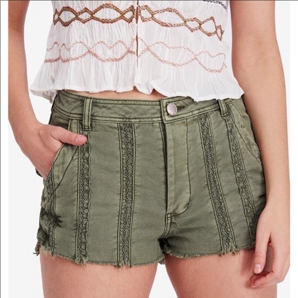 Free people great expectations cotton‎ shorts